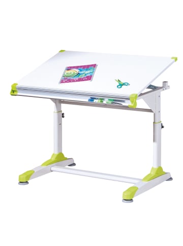 ebuy24 Schreibtisch Color Weiß 100 x 66 cm