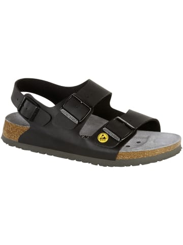 Birkenstock Sandale Milano ESD in schwarz in schwarz