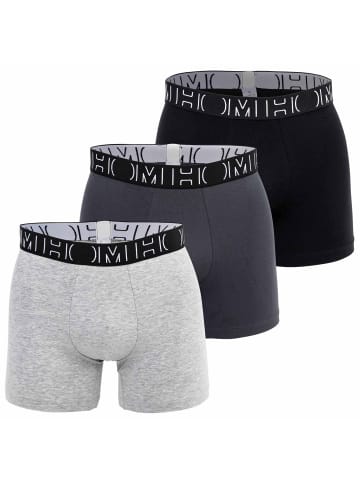 HOM Boxershort 3er Pack in Schwarz/Grau