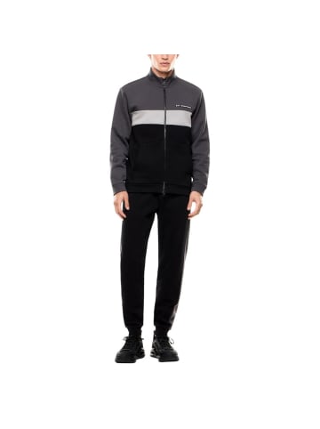 EA7 Emporio Armani Schwarz Baumwolle Jogginganzug