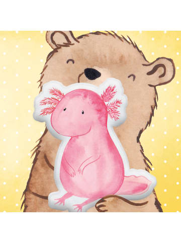 Mr. & Mrs. Panda Tierkissen Axolotl Niedlich ohne Spruch in Weiß