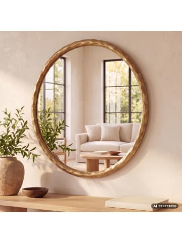 FineBuy Spiegel in Gold / Glas / 60x4x60