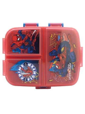 Spiderman Spiderman Kinder Brotdose XL – Lunchbox mit 3 Fächern & tollem Design in Rot