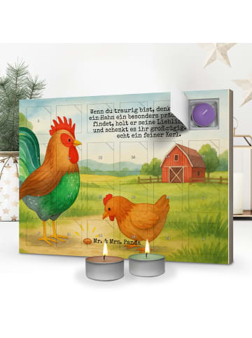Mr. & Mrs. Panda adventskalender mit kerzen Hahn Korn Design mit... in Weiß