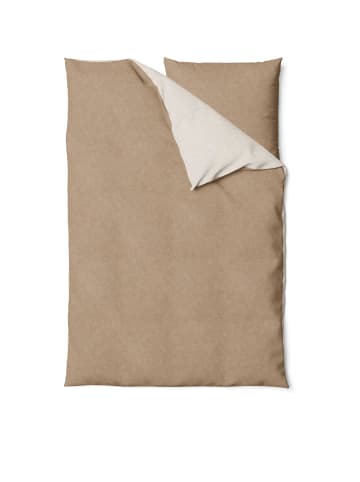 Traumschloss Melange Flanell Bettwäsche in beige