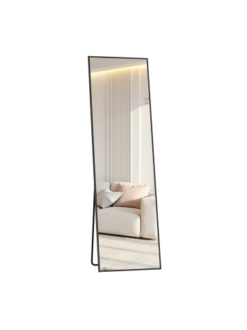 SONGMICS Ganzkörperspiegel Berit in Schwarz - (B)40 x (H)150 x (T)1.3 cm