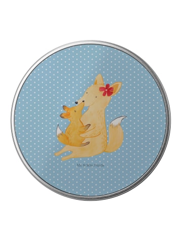 Mr. & Mrs. Panda Blechbüchse Fuchs Mama ohne Spruch in Blau Pastell