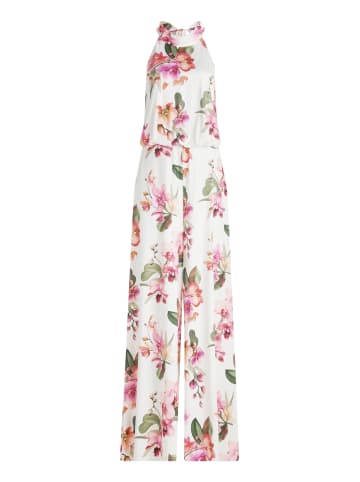 Vera Mont Jumpsuit mit Blumenprint in Cream/Rosé