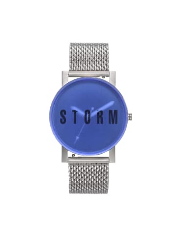 Storm London Uhr "BLAST MESH BLUE 47456/B" in Silber