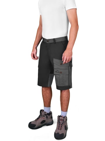 Normani Outdoor Sports Herren Shorts Ahvaz in Anthrazit/Schwarz