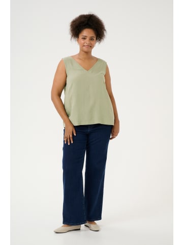 KAFFE curve Bluse ärmellos KCmille Regular fit in Oil Green