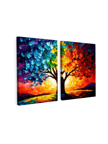 OnlyWow Leinwandbild 2er Set