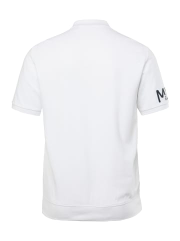 Men Plus Poloshirt in schneeweiß