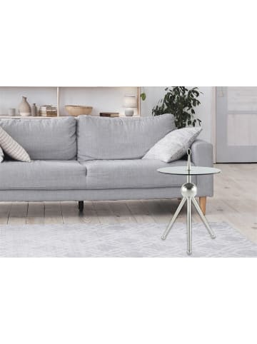 Kayoom Beistelltisch Ontario in silber - grau