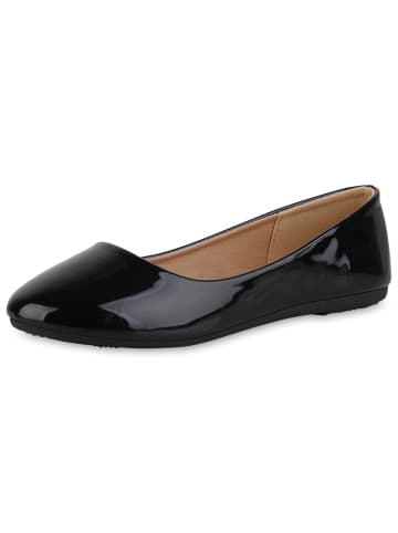 VAN HILL Klassische Ballerinas Coral in Schwarz Lack