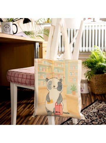 Mr. & Mrs. Panda Uni Tasche Panda Shopping Design ohne Spruch in Weiß