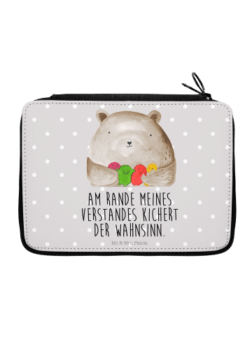 Mr. & Mrs. Panda Bleistiftetui Bär Gefühl mit Spruch in Grau Pastell