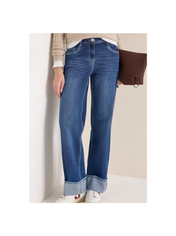 Cecil Jeans in mid blue used wash