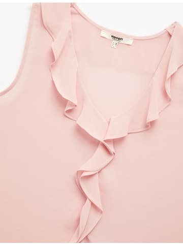 KOTON BLUSE SS in Puderfarbe