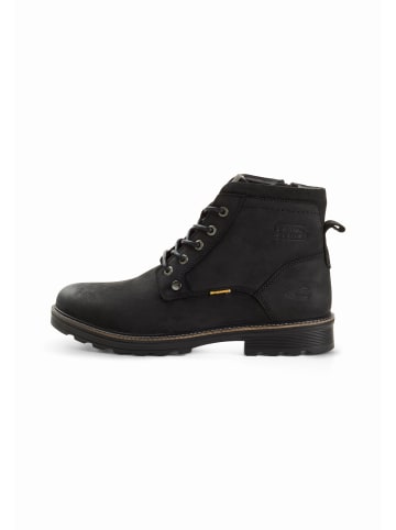 Camel Active Schnürboot aus Leder in Schwarz