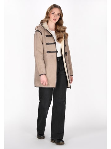 DreiMaster Women Coat in light beige brown
