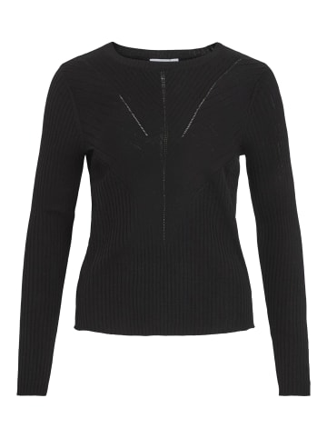 Vila Strickoberteil in Black Beauty
