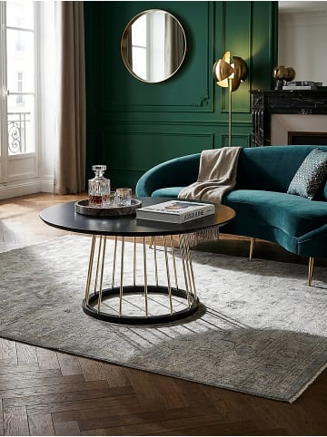 KADIMA DESIGN Couchtisch Rund 80x80x42 cm Gold Sofatisch Metall Modern,