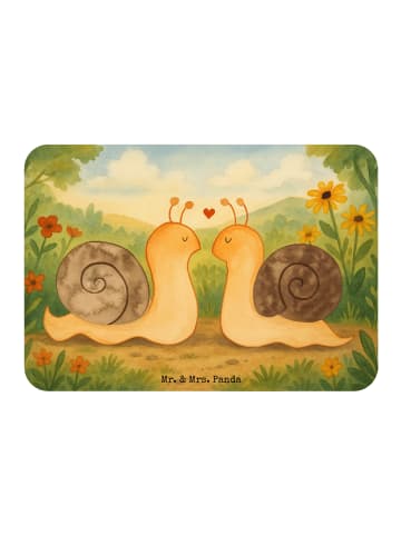 Mr. & Mrs. Panda Magnet Schnecken Liebe Design ohne Spruch in Weiß