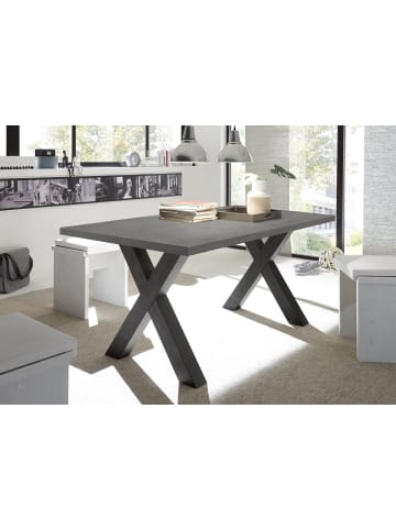 58 aufm Kessel ESSTISCH ausziehbar Eike 7 140 x 90 x 75 Esszimmertisch Schwarzstahl/Graphit