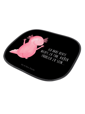 Mr. & Mrs. Panda pkw sonnenblende Axolotl Hurra mit Spruch in Schwarz