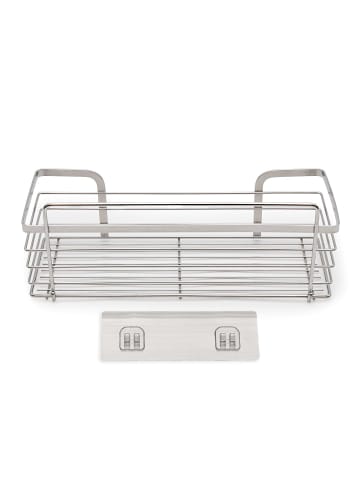 Intirilife Duschablage selbstklebend in Silber