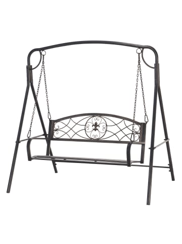 Outsunny Hollywoodschaukel L167 x B123 x H175 cm Schwarz