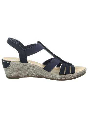 rieker Keilsandalette in blau