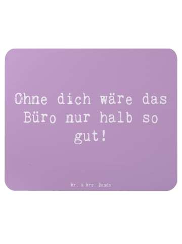 Mr. & Mrs. Panda Mousepad Spruch Sekretärin Beste mit Spruch in Lavendeltraum