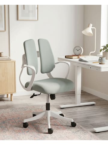 Beliani Bürostuhl ORIVO in Grau/Weiß - (W) 63 x (H) 94 x (L) 70 cm