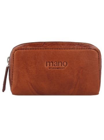 mano Donna Aurona Schlüsseletui RFID Leder 10,5 cm in cognac