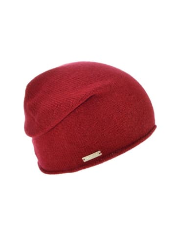 Strickmütze in rot