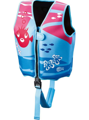 BECO SEALIFE Schwimmweste für Kinder, 18 - 30 kg, blau/pink - 3-6 Jahre