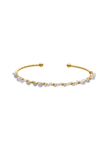 Luxenter Armreif Yakde mit 18 Karat Goldfinish – YAKDE