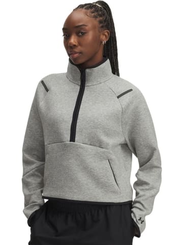 Under Armour Fleecejacke/Fleecepullover "Unstoppable Fleece Half-Zip" in Grau