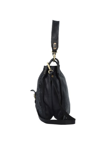 Caterina Lucchi Schultertasche Leder 36 cm in nero