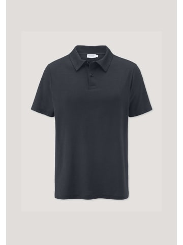 Hessnatur Hessnatur Wollshirt Polo Regular aus reiner Bio-Merinowolle in marine