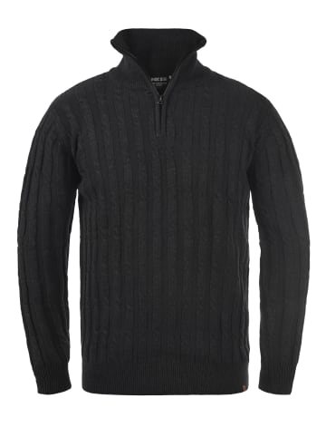 INDICODE Troyer IDPaulo 35414MM Strickpulli mit Stehkragen in grau melange