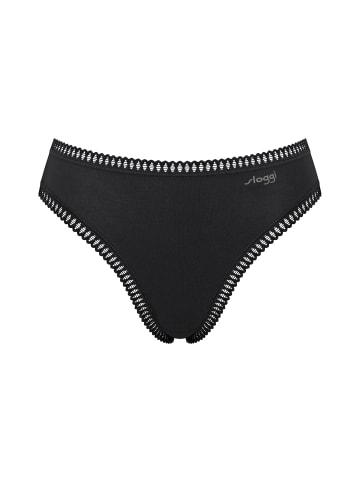 Sloggi Slip 6er Pack in Schwarz/Weiß