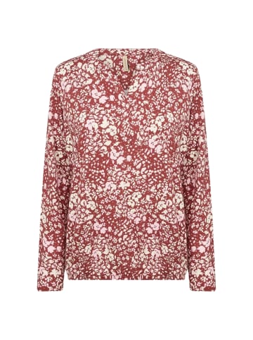 soyaconcept T-shirt SC-FELICITY in 4470C DK. RED COMBI