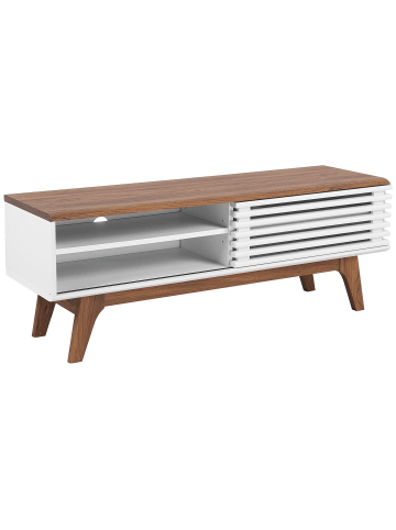 Beliani TV-Schrank TOLEDO II in Weiß - (W) 117 x (H) 44 x (L) 35 cm