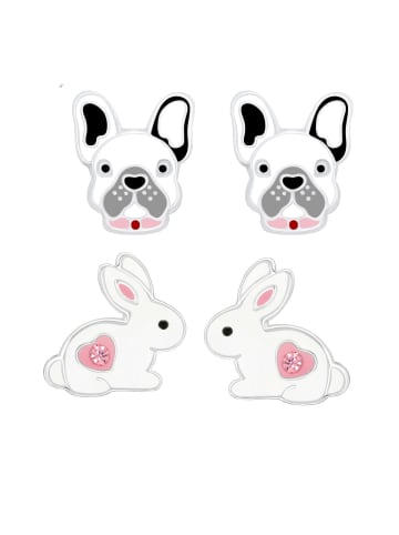 schmuck23 Ohrstecker Set Hase Hase 925 Silber