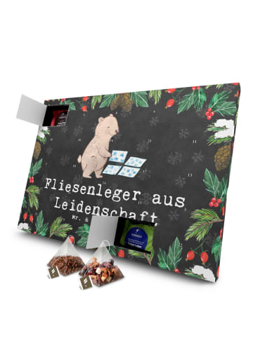 Mr. & Mrs. Panda Tee Adventskalender Fliesenleger Leidenschaft m... in Kreidetafel