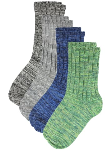 Rogo Socken Multicolor in graublau