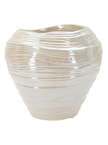 Mauro Ferretti Perlmuttfarbene Keramikvase, ø 22 x 20 cm